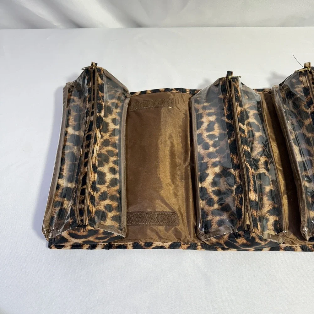 Joy Mangano Large Better Beauty Maleup‎ Case Leopard Travel